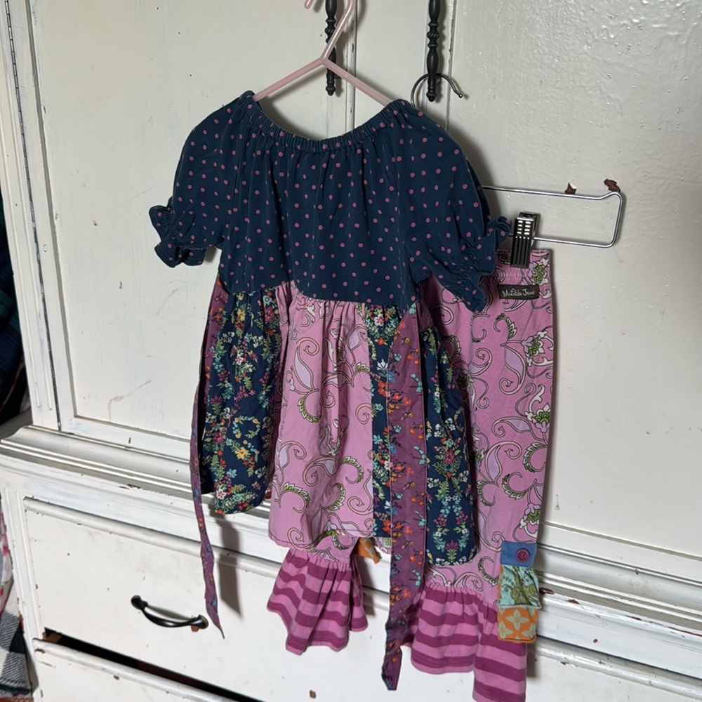 Matilda Jane dress and leggings